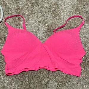 victoria secret/pink bra top hot pink size M very cute ( brand new)